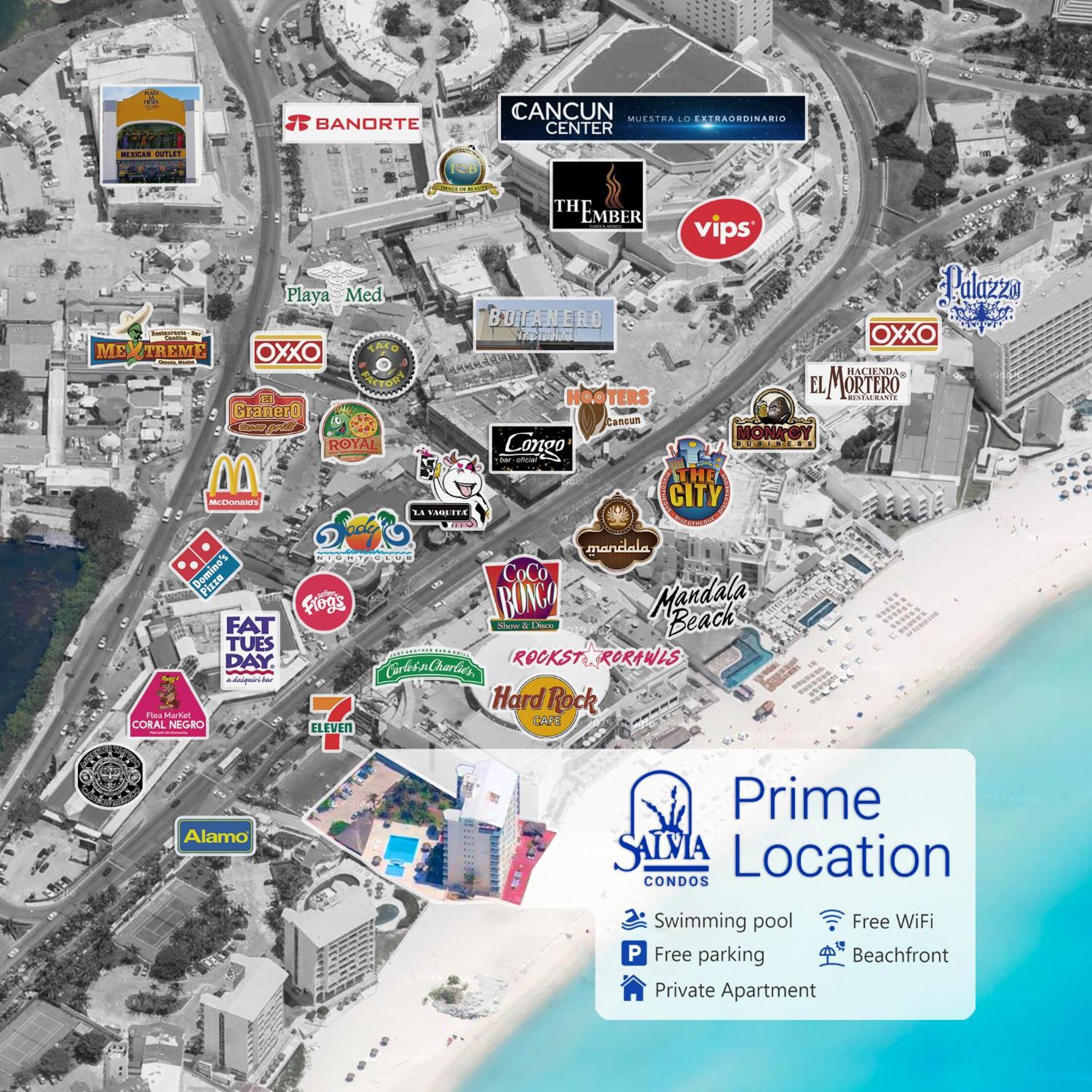 Paradise Beachfront & Nightlife Heart Κανκούν Εξωτερικό φωτογραφία